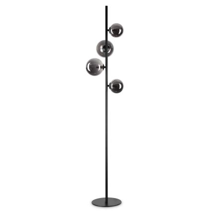 Ideal Lux - LED-lattiavalaisin PERLAGE 4xG9/3W/230V musta/savuinen