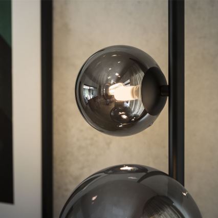 Ideal Lux - LED-lattiavalaisin PERLAGE 4xG9/3W/230V musta/savuinen