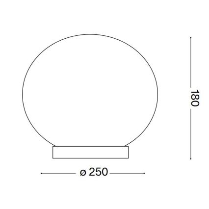 Ideal Lux - LED-pöytävalaisin CANDY 1xG9/3W/230V halkaisija 25 cm valkoinen