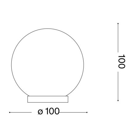 Ideal Lux - LED-pöytävalaisin MAPA 1xG9/3W/230V halkaisija 10 cm valkoinen