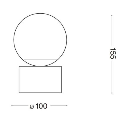 Ideal Lux - LED-pöytävalaisin PERLAGE 1xG9/3W/230V kulta/valkoinen