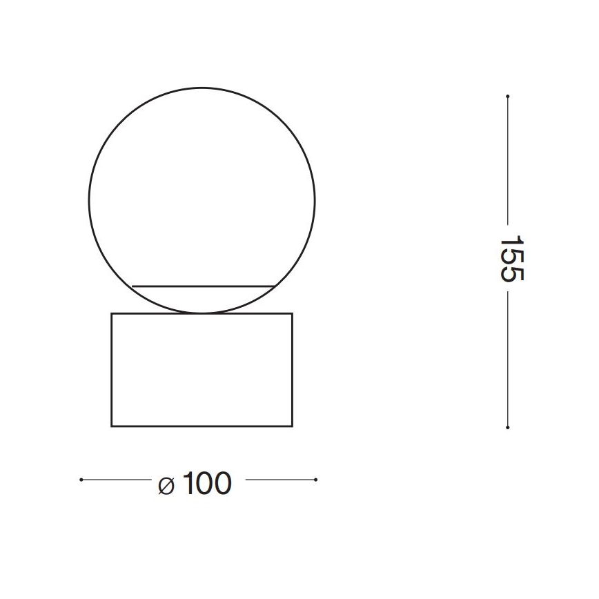 Ideal Lux - LED-pöytävalaisin PERLAGE 1xG9/3W/230V kulta/valkoinen