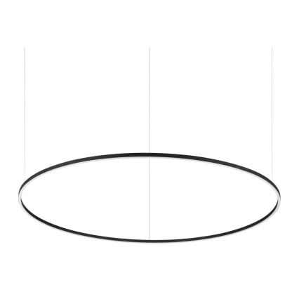 Ideal Lux - LED-himennettävä riippuvalaisin vaijerilla ORACLE SLIM LED/77W/230V 3000K CRI 90 halkaisija 150 cm musta