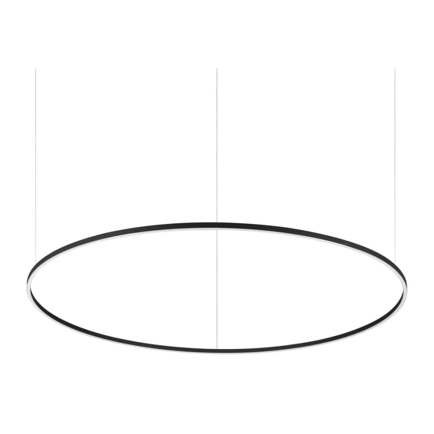 Ideal Lux - LED-himennettävä riippuvalaisin vaijerilla ORACLE SLIM LED/77W/230V 3000K CRI 90 halkaisija 150 cm musta