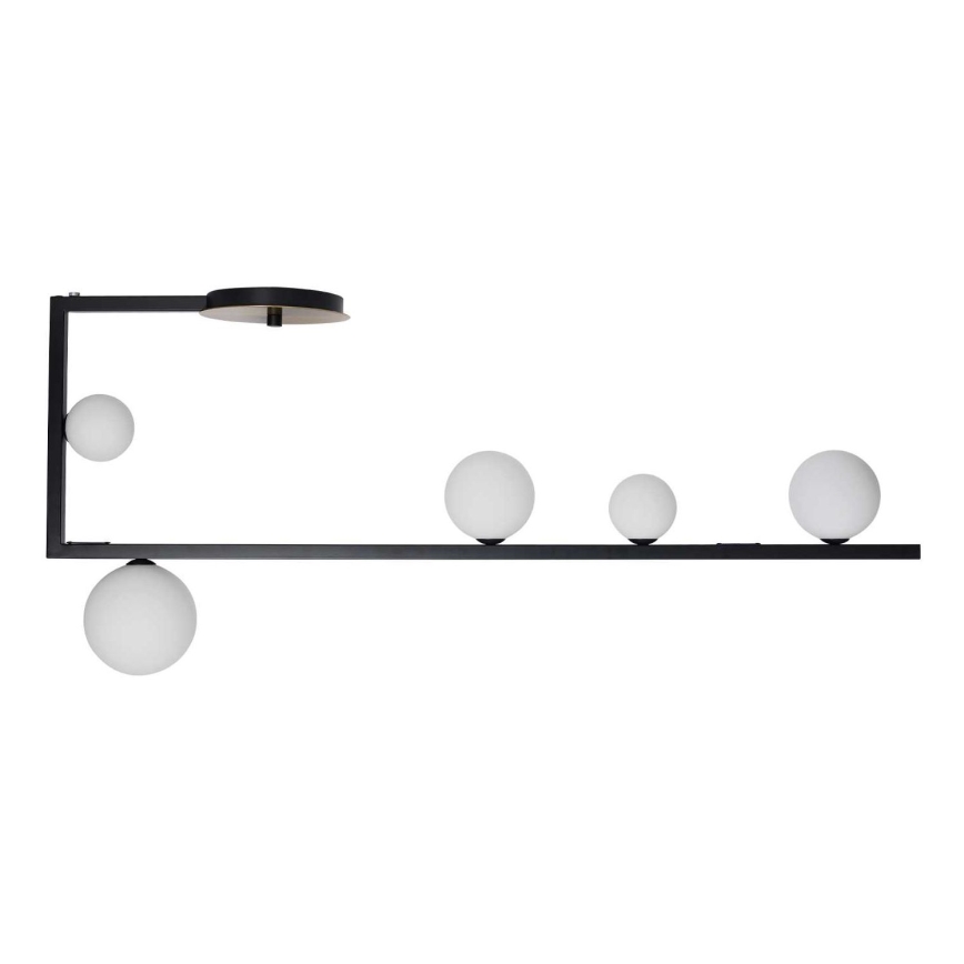Ideal Lux - LED-riipuskattokruunu BIRDS 5xG9/3W/230V musta/kulta
