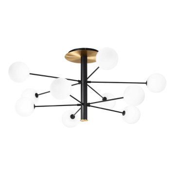 Ideal Lux - LED-riipuskattokruunu COSMOPOLITAN 10xG9/3W/230V halkaisija 124 cm musta
