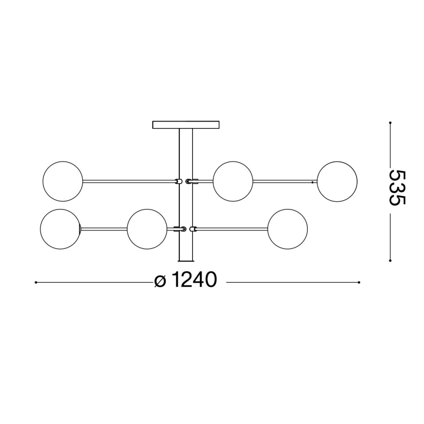 Ideal Lux - LED-riipuskattokruunu COSMOPOLITAN 10xG9/3W/230V halkaisija 124 cm musta