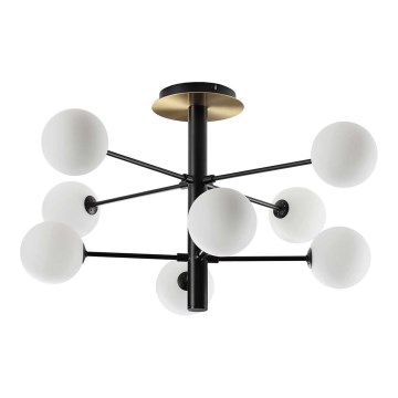 Ideal Lux - LED-riipuskattokruunu COSMOPOLITAN 8xG9/3W/230V halkaisija 64 cm musta