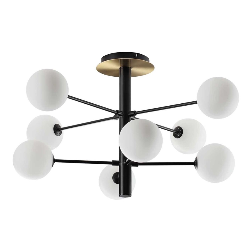 Ideal Lux - LED-riipuskattokruunu COSMOPOLITAN 8xG9/3W/230V halkaisija 64 cm musta