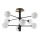 Ideal Lux - LED-riipuskattokruunu COSMOPOLITAN 8xG9/3W/230V halkaisija 64 cm musta