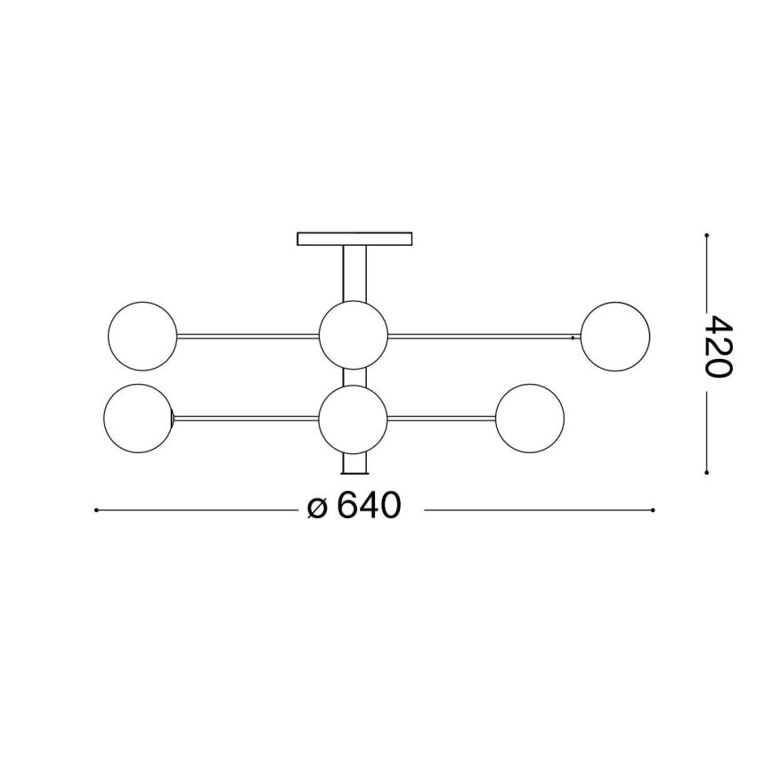 Ideal Lux - LED-riipuskattokruunu COSMOPOLITAN 8xG9/3W/230V halkaisija 64 cm musta