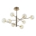 Ideal Lux - LED-riipuskattokruunu EQUINOXE 8xG4/2W/230V halkaisija 128 cm messinki/savuinen
