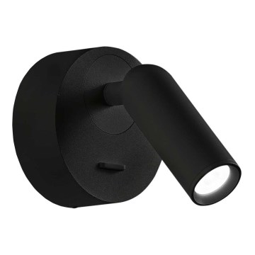 Ideal Lux - LED-seinävalaisin BEAN LED/3W/230V CRI 90 musta