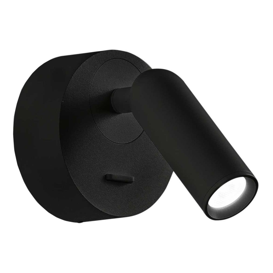 Ideal Lux - LED-seinävalaisin BEAN LED/3W/230V CRI 90 musta