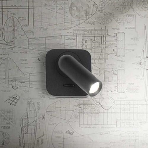 Ideal Lux - LED-seinävalaisin BEAN LED/3W/230V CRI 90 musta