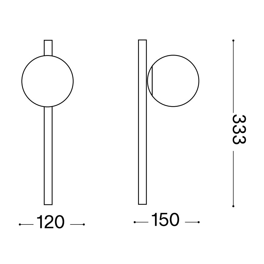 Ideal Lux - LED-seinävalaisin BINOMIO 1xG9/3W/230V valkoinen
