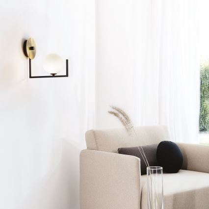 Ideal Lux - LED-seinävalaisin BIRDS 1xG9/3W/230V musta/kulta
