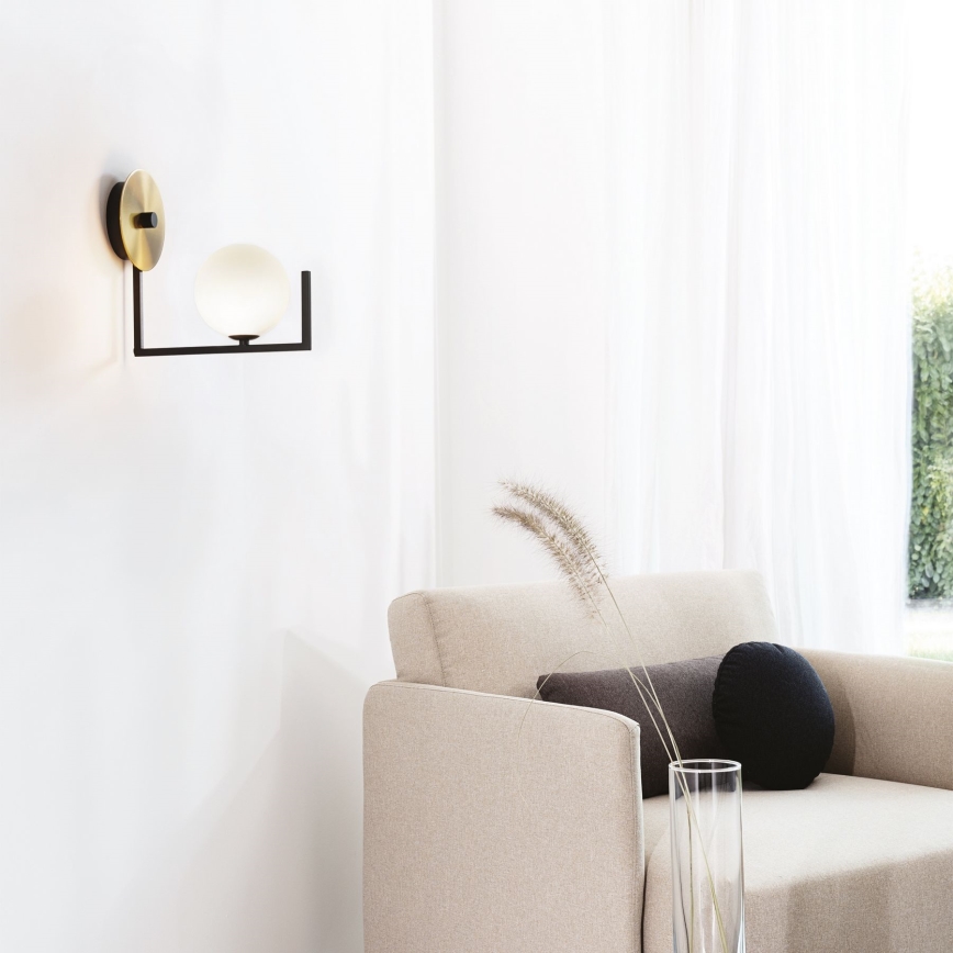 Ideal Lux - LED-seinävalaisin BIRDS 1xG9/3W/230V musta/kulta