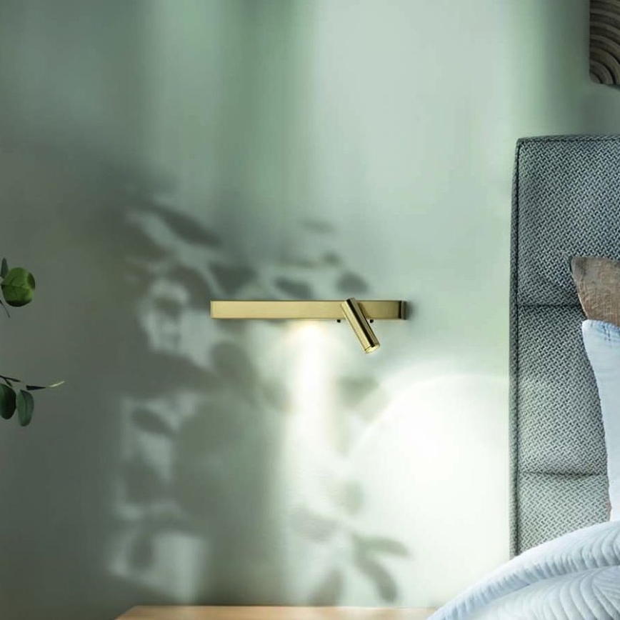 Ideal Lux - LED-seinävalaisin BONNE 2xLED/6,5W/230V CRI 90 kulta