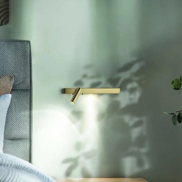 Ideal Lux - LED-seinävalaisin BONNE LED/6,5W/230V CRI 90 kulta