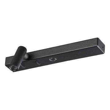 Ideal Lux - LED-seinävalaisin BONNE LED/6,5W/230V CRI 90 musta