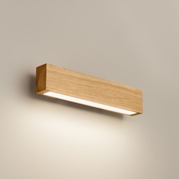 Ideal Lux - LED-seinävalaisin CRAFT LED/12W/230V CRI 90 pyökki