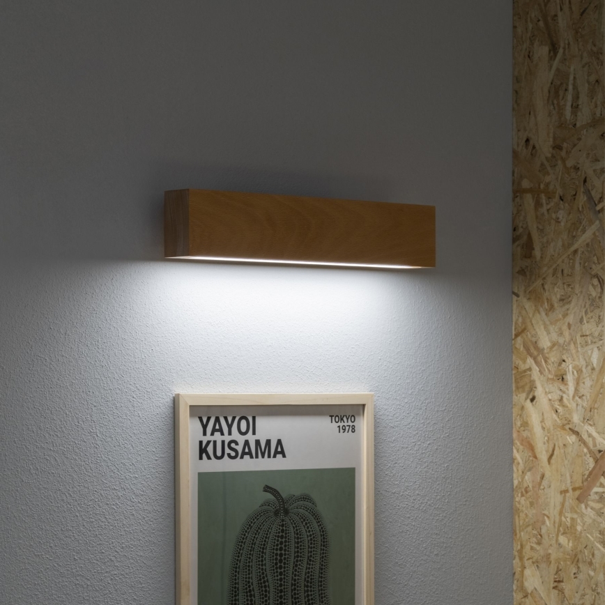 Ideal Lux - LED-seinävalaisin CRAFT LED/12W/230V CRI 90 pyökki