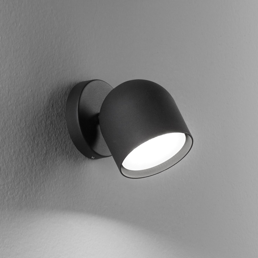 Ideal Lux - LED-seinävalaisin DODO 1xGX53/9W/230V musta