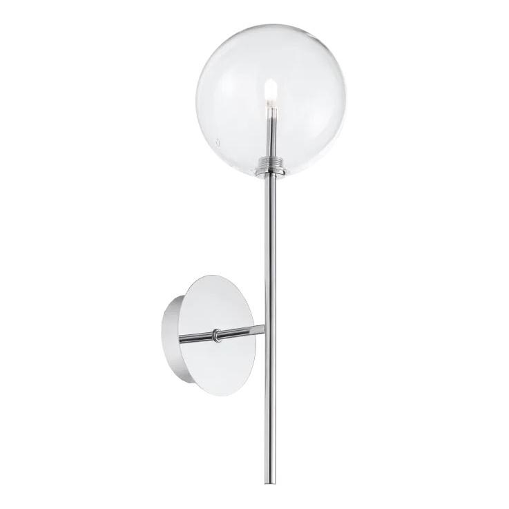 Ideal Lux - LED-seinävalaisin EQUINOXE 1xG4/2W/230V kiiltävä kromi/läpinäkyvä