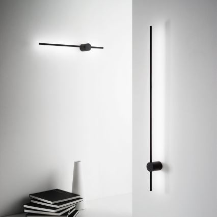 Ideal Lux - LED-seinävalaisin ESSENCE LED/12W/230V 4000K 70 cm CRI 90 musta