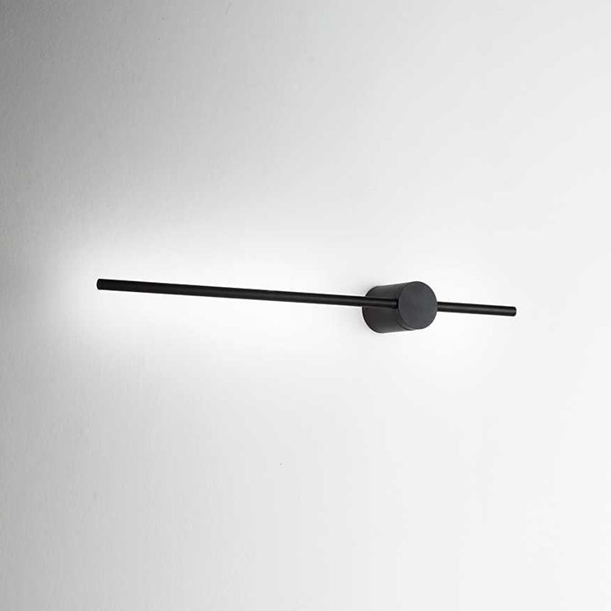 Ideal Lux - LED-seinävalaisin ESSENCE LED/12W/230V 70 cm 3000K CRI 90 musta
