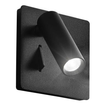 Ideal Lux - LED-seinävalaisin LITE LED/3W/230V CRI 90 musta