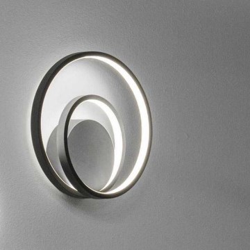 Ideal Lux - LED-seinävalaisin OZ LED/26W/230V CRI 90 musta