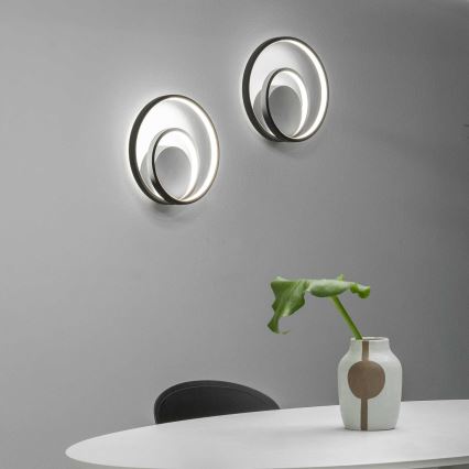 Ideal Lux - LED-seinävalaisin OZ LED/26W/230V CRI 90 musta