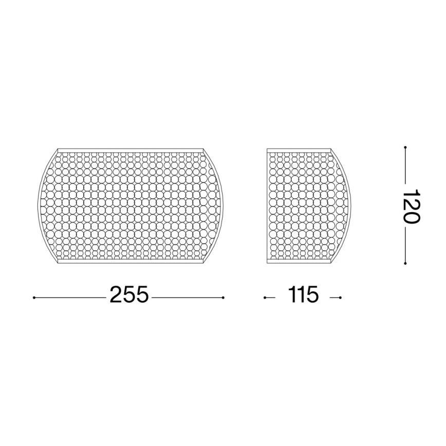 Ideal Lux - LED-seinävalaisin PASHA 3xG9/3W/230V kulta