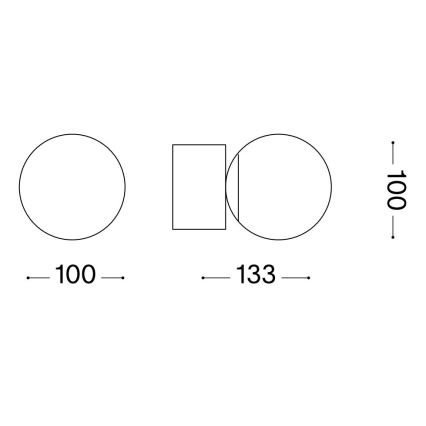 Ideal Lux - LED-seinävalaisin PERLAGE 1xG9/3W/230V kulta/valkoinen