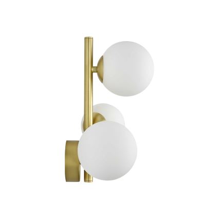 Ideal Lux - LED-seinävalaisin PERLAGE 3xG9/3W/230V kulta/valkoinen