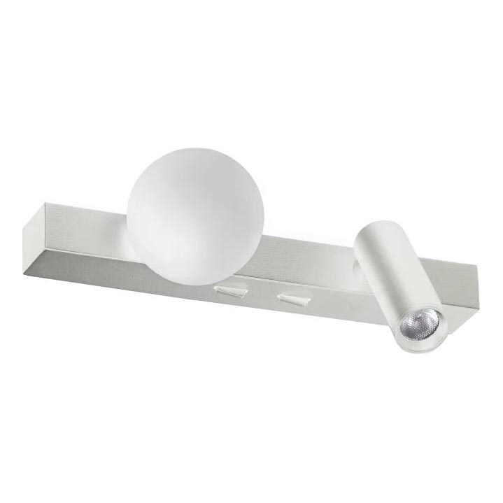 Ideal Lux - LED-seinävalaisin PING PONG 2xLED/3W/230V CRI 90 mattakromi