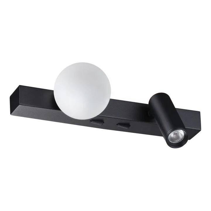 Ideal Lux - LED-seinävalaisin PING PONG 2xLED/3W/230V CRI 90 musta