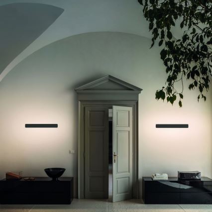 Ideal Lux - LED-seinävalaisin ZIG ZAG LED/30W/230V 75 cm CRI 90 musta
