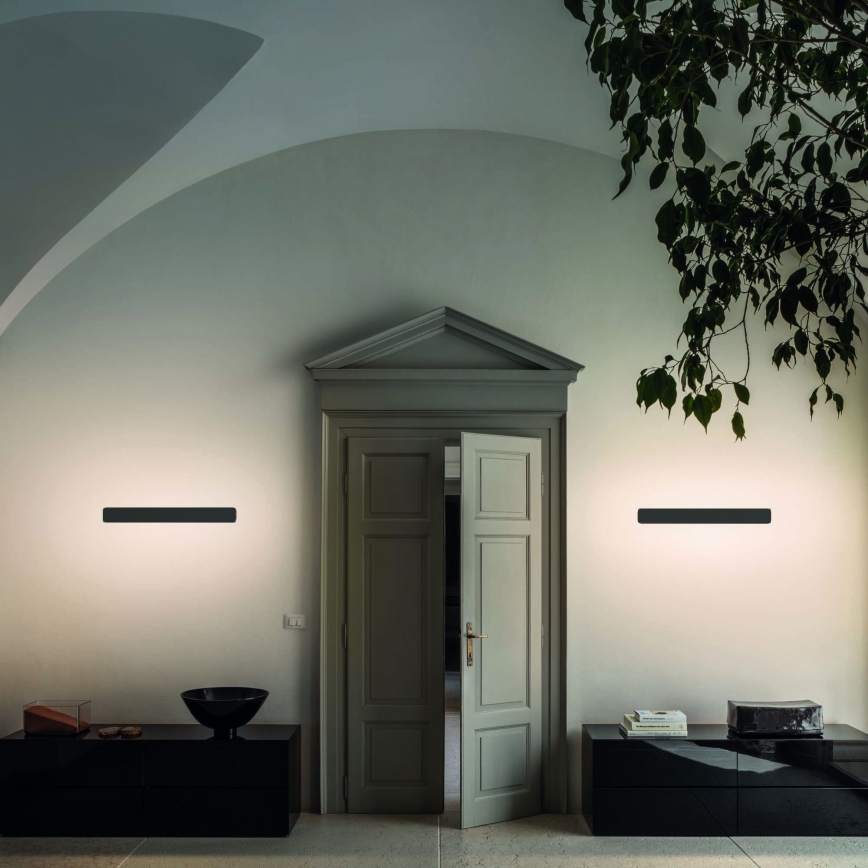 Ideal Lux - LED-seinävalaisin ZIG ZAG LED/30W/230V 75 cm CRI 90 musta