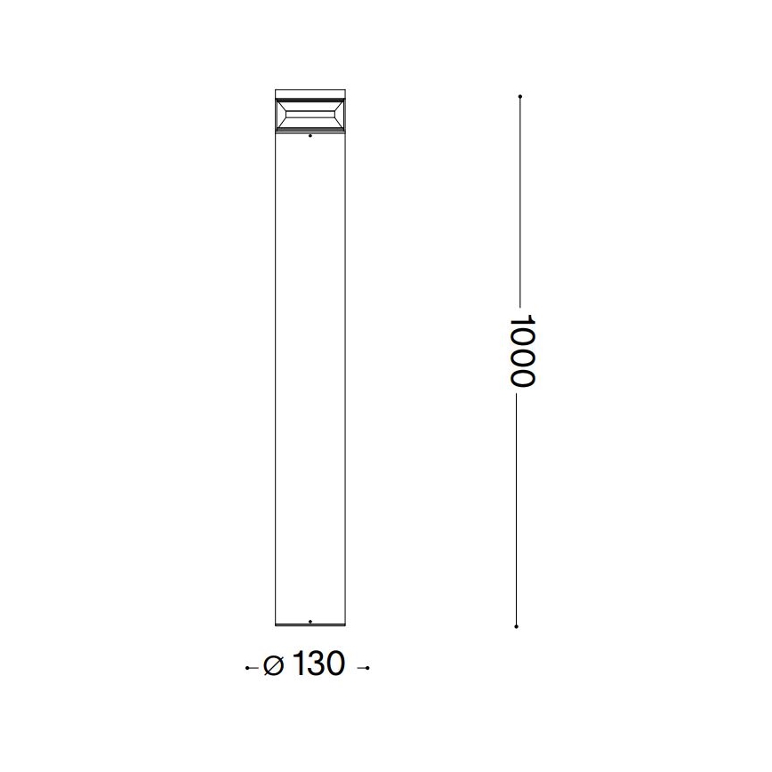 Ideal Lux - LED-ulkolamppu BOEING LED/14W/230V 100 cm CRI 90 IP65 ruskea