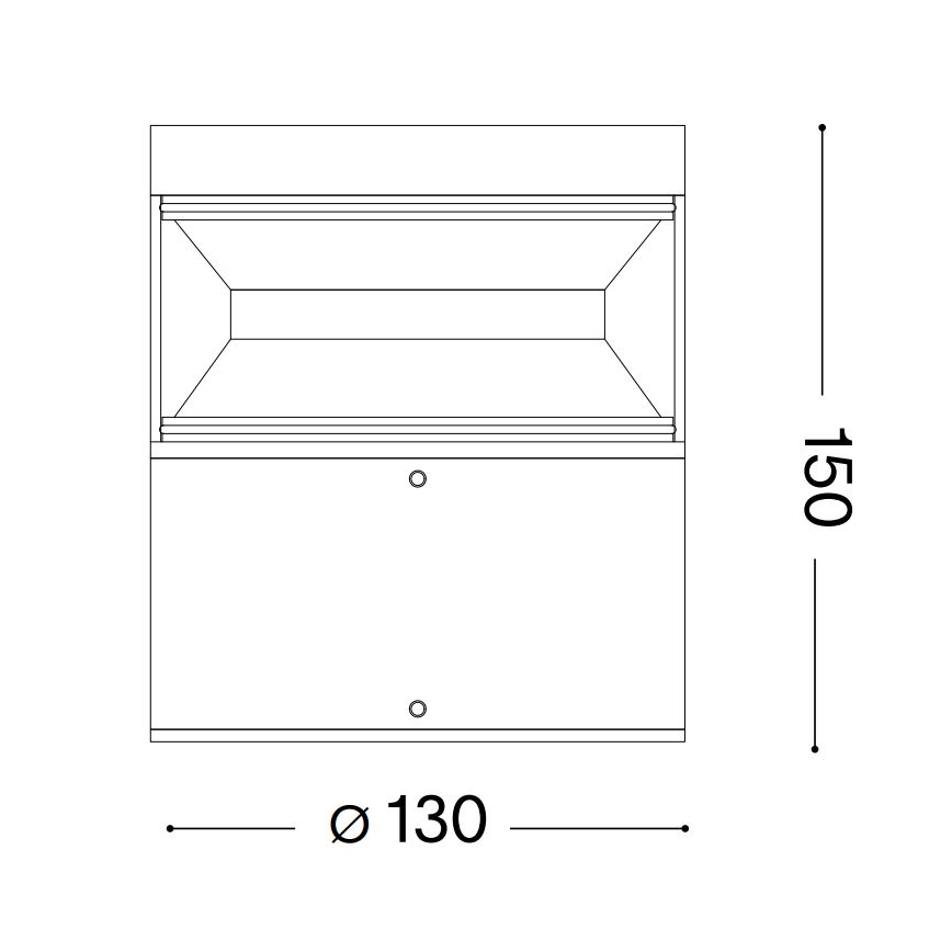 Ideal Lux - LED-ulkolamppu BOEING LED/14W/230V 15 cm CRI 90 IP65 antrasiitti