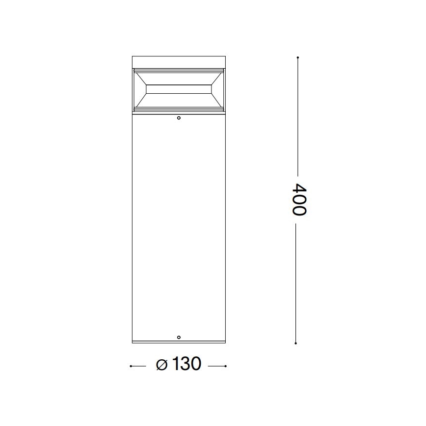 Ideal Lux - LED-ulkolamppu BOEING LED/14W/230V 40 cm CRI 90 IP65 ruskea