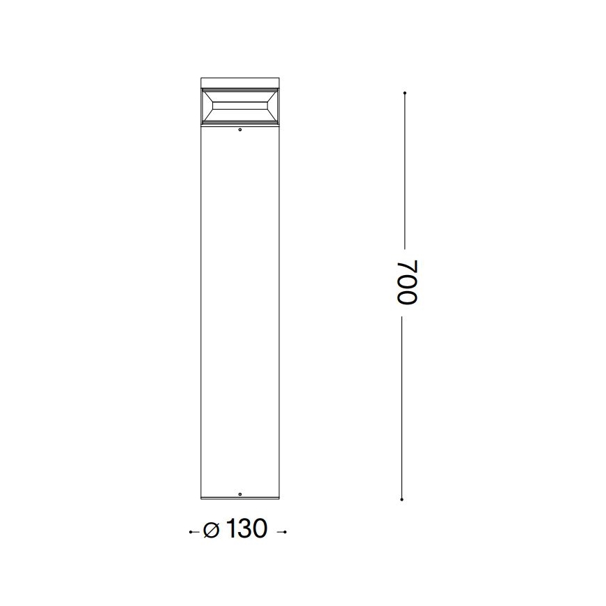 Ideal Lux - LED-ulkolamppu BOEING LED/14W/230V halkaisija 70 cm CRI 90 IP65 antrasiitti