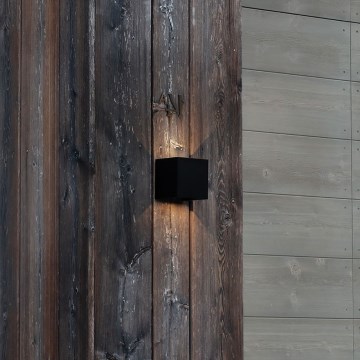 Ideal Lux - LED-ulkoseinävalaisin ATOM LED/12W/230V CRI 90 IP54 musta