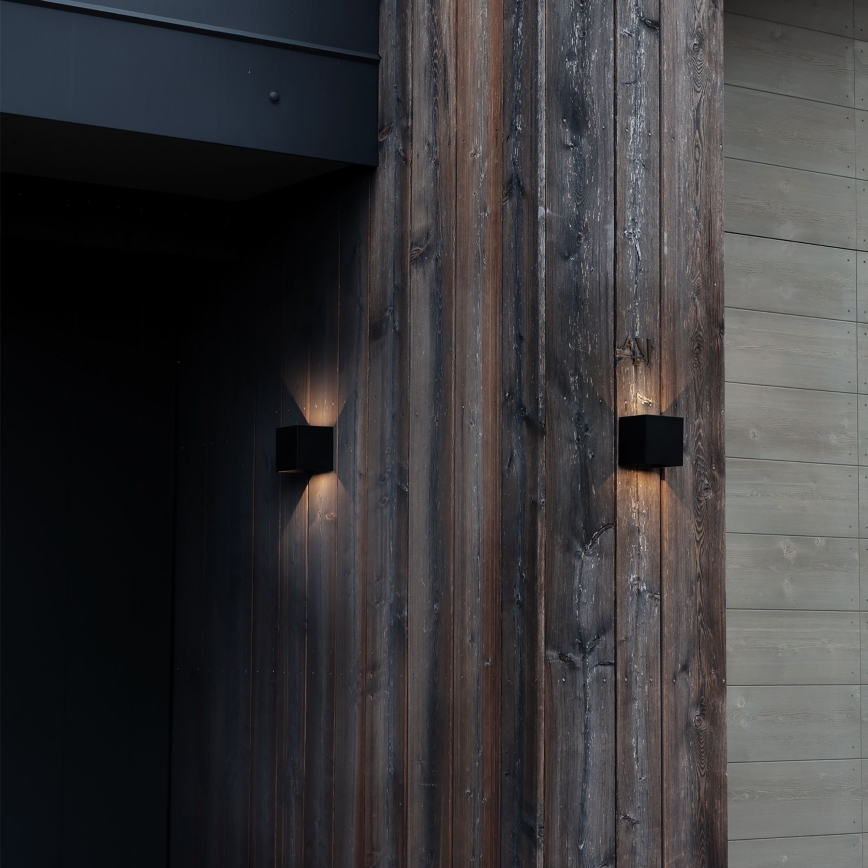 Ideal Lux - LED-ulkoseinävalaisin ATOM LED/12W/230V CRI 90 IP54 musta