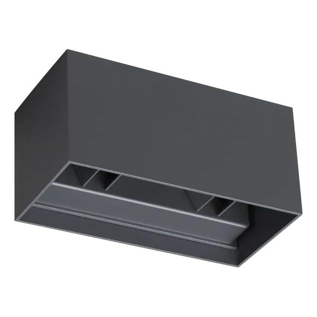 Ideal Lux - LED-ulkoseinävalaisin ATOM LED/25W/230V CRI 90 IP54 antrasiitti