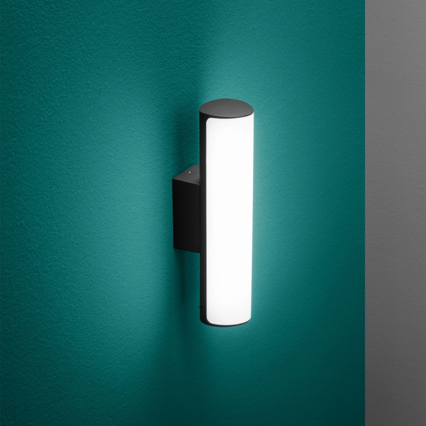 Ideal Lux - LED-ulkoseinävalaisin ETERE LED/9,5W/230V 3000K CRI 90 IP44 musta