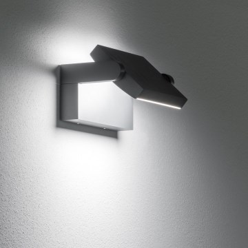 Ideal Lux - LED-ulkoseinävalaisin SWIPE LED/21W/230V CRI 90 IP54 musta